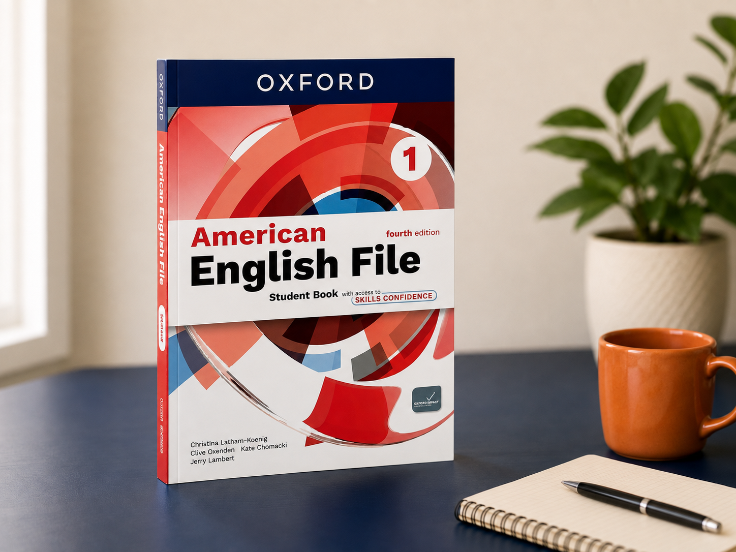 جلد American English File 1 | ویرایش چهارم + منابع کامل + پلنر خودخوان