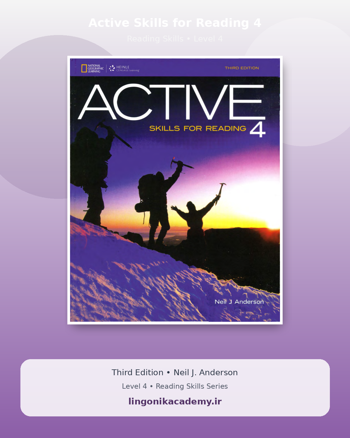 جلد Active Skills for Reading 4 | ریدینگ پیشرفته و درک متون انگلیسی