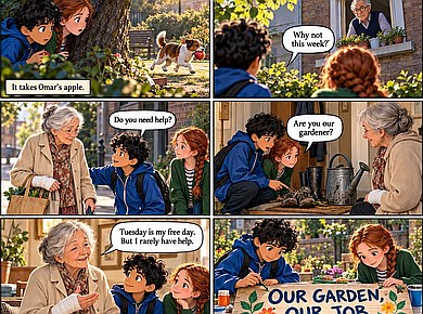 کمیک داستان The Tuesday Gardener