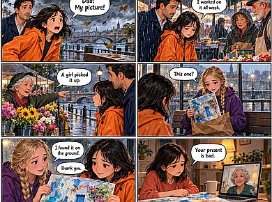کمیک داستان The Picture in the Rain